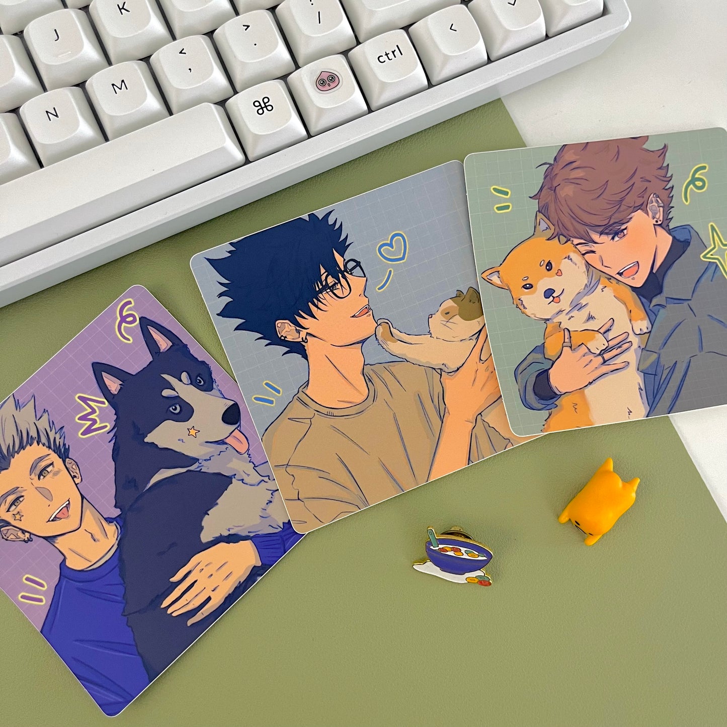 Haikyuu Captains x Pets stickers