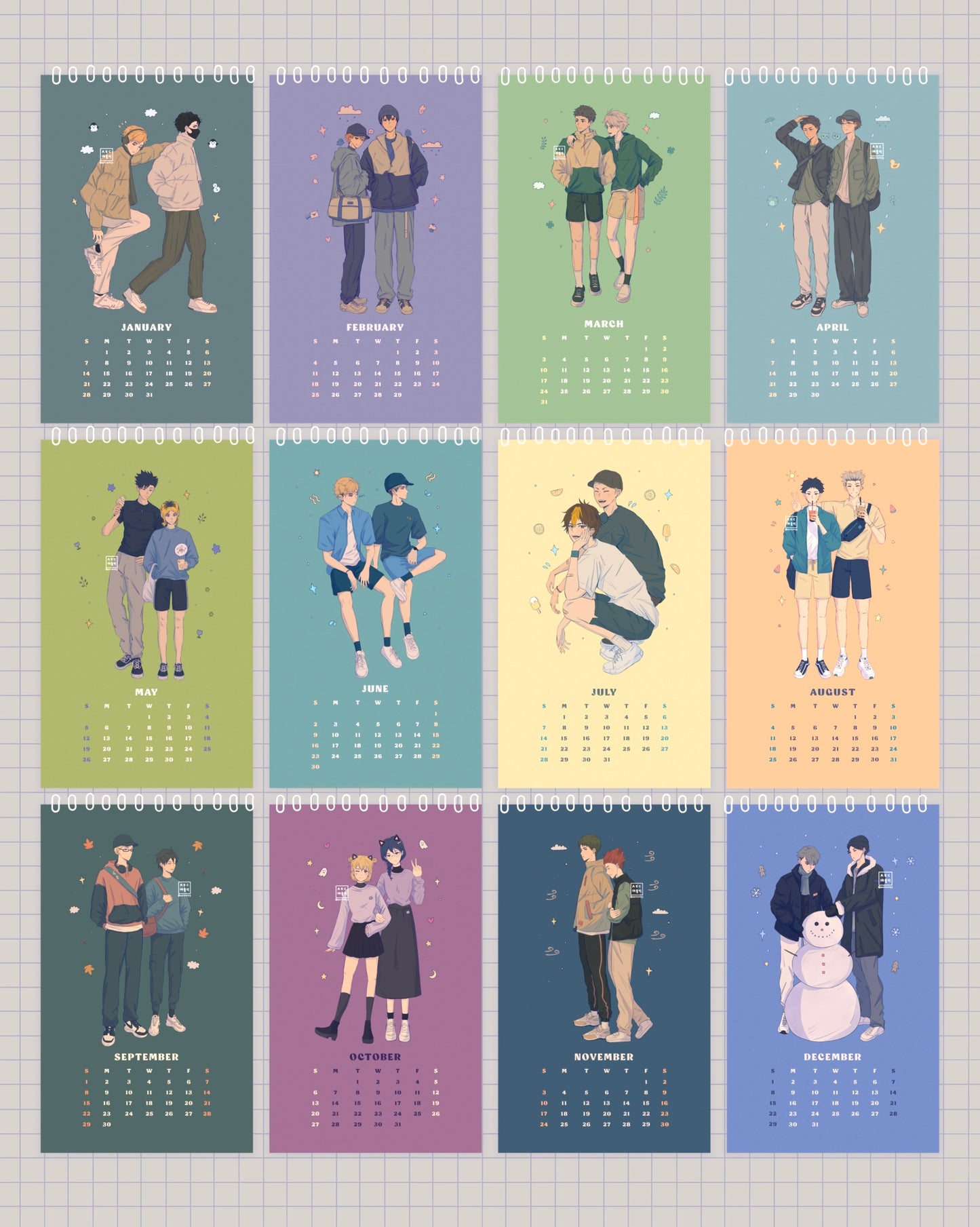 2025 Haikyuu!! Desk Calendar